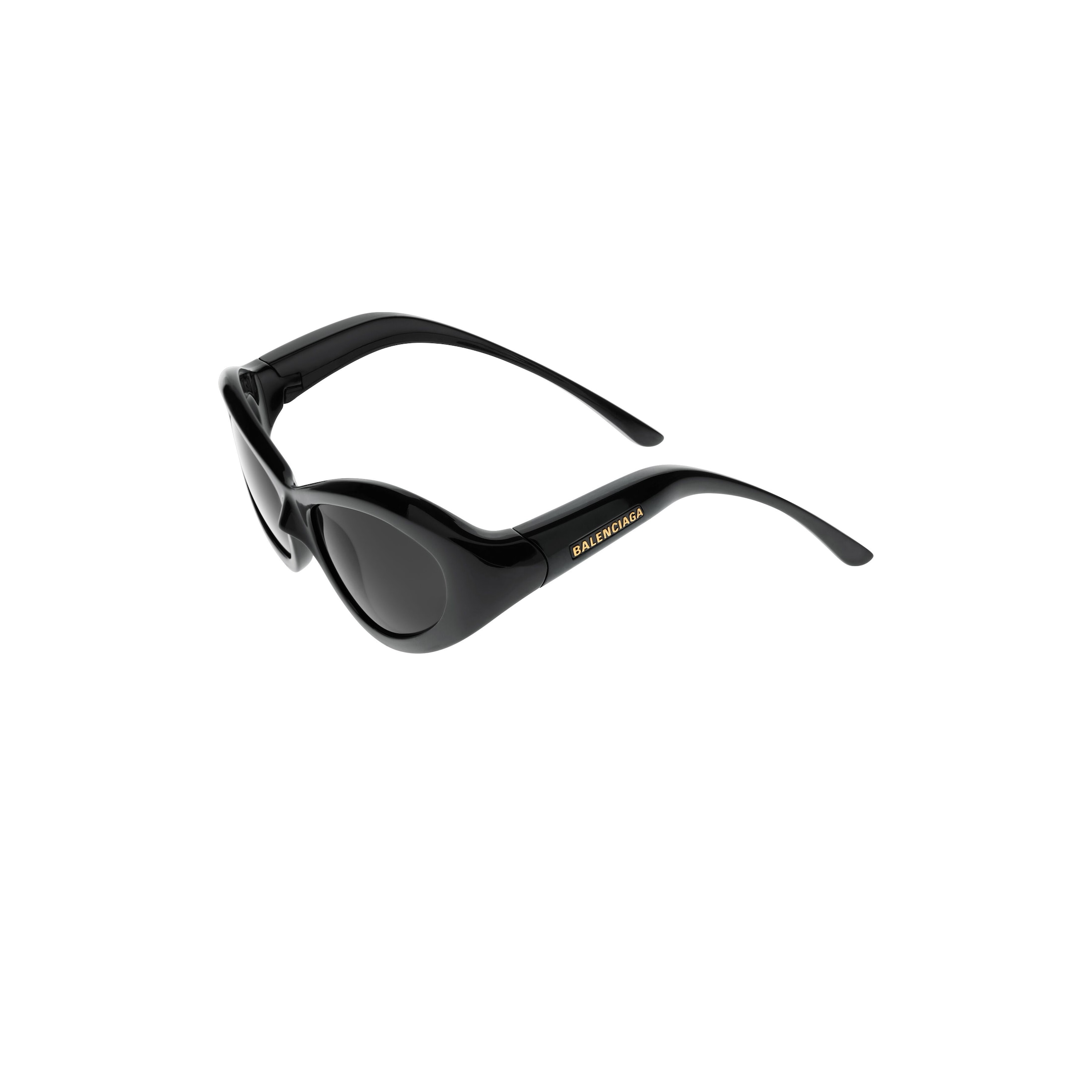 Women’s Orbit Cat Sunglasses in Black - Image 3
